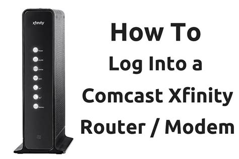 default xfinity router login reset