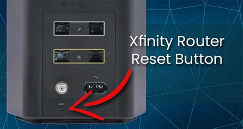 how do i reset an xfinity router