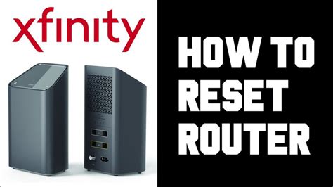 how do you reset an xfinity router