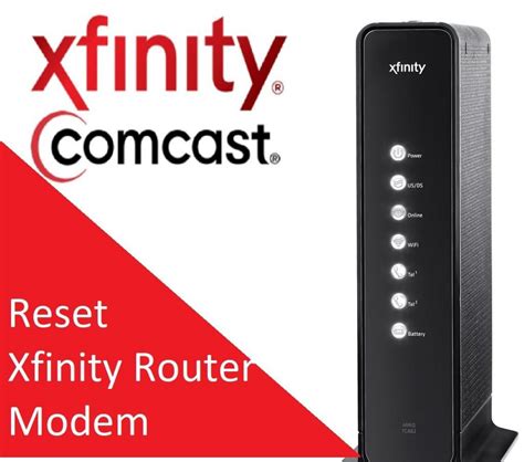 xfinity how to reset router